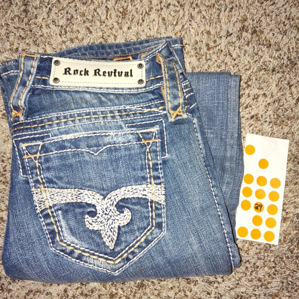 Womens Rock Revival Jeans Size 26 / 31' Inseam / Darla Boot